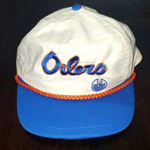 Vintage Edmonton Oilers Trucker Snapback Hat